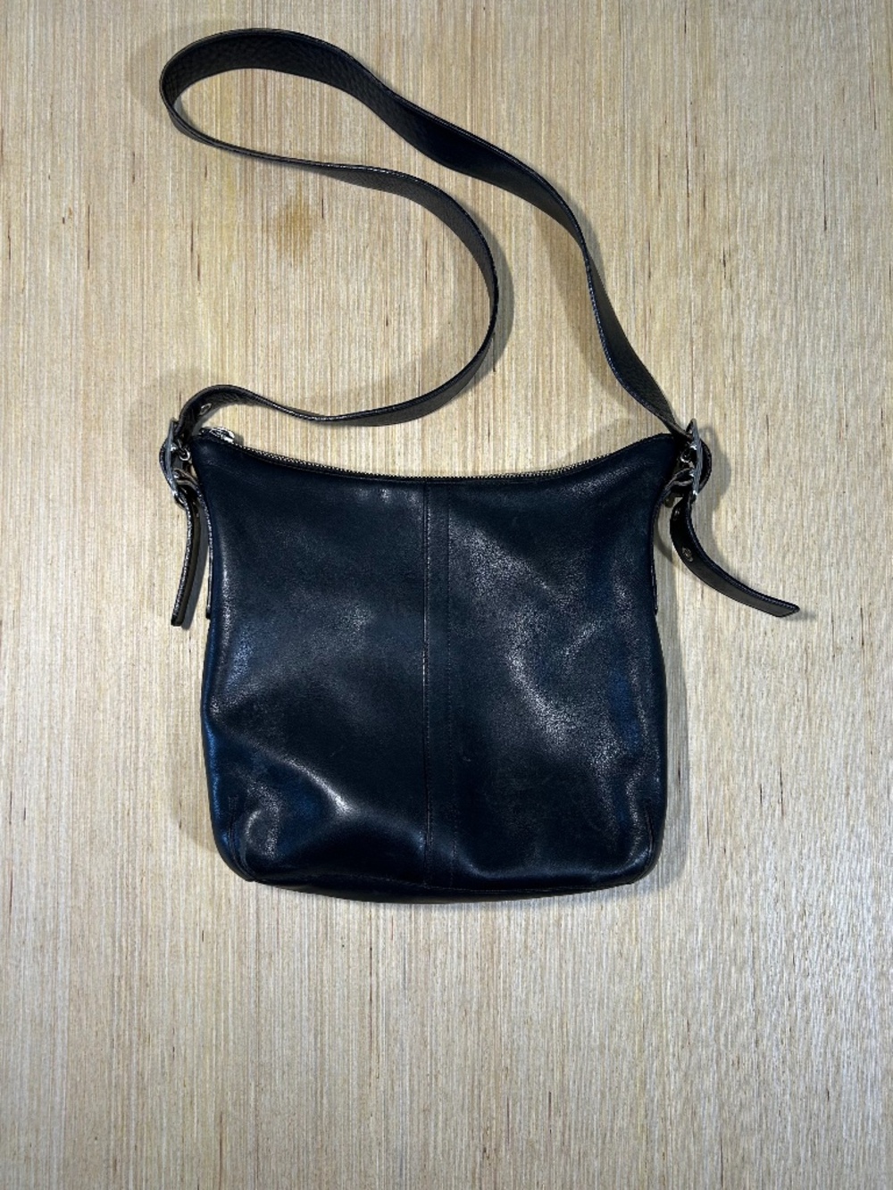 VTG Coach Black Leather 9326 ‘Legacy Slim Duffle’ Shoulder Crossbody Bag